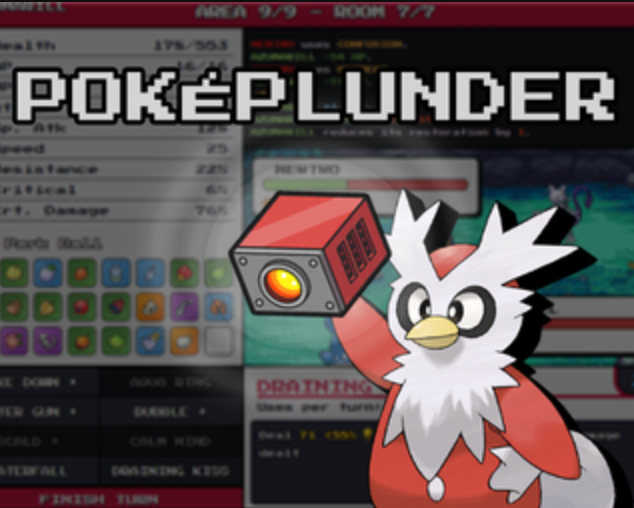PokePlunder - A turn-based Pokemon roguelike game